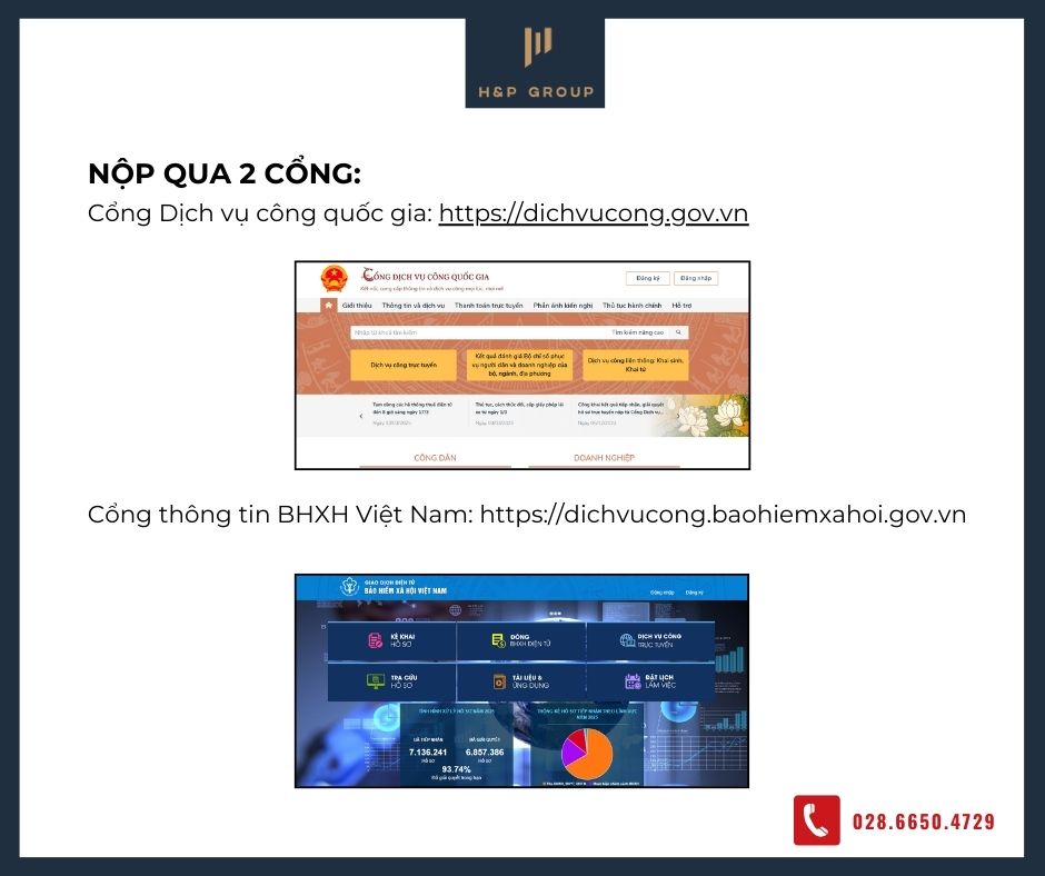 Cổng nộp khi mất sổ bảo hiểm xã hội